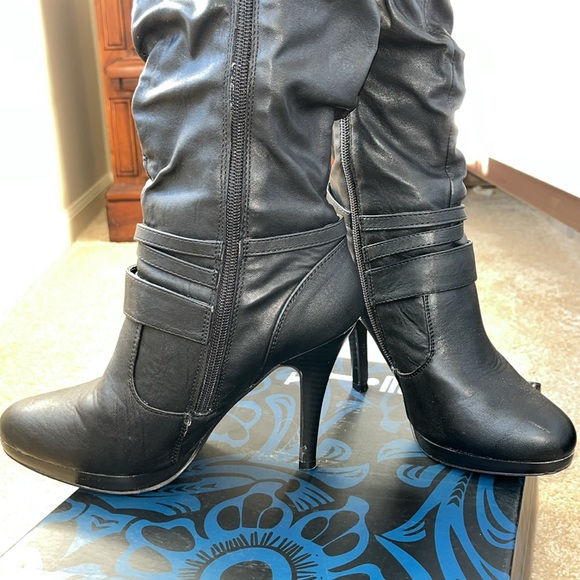 Y-not? Knee high, black, size 7 1/2 - Picture 2 of 10